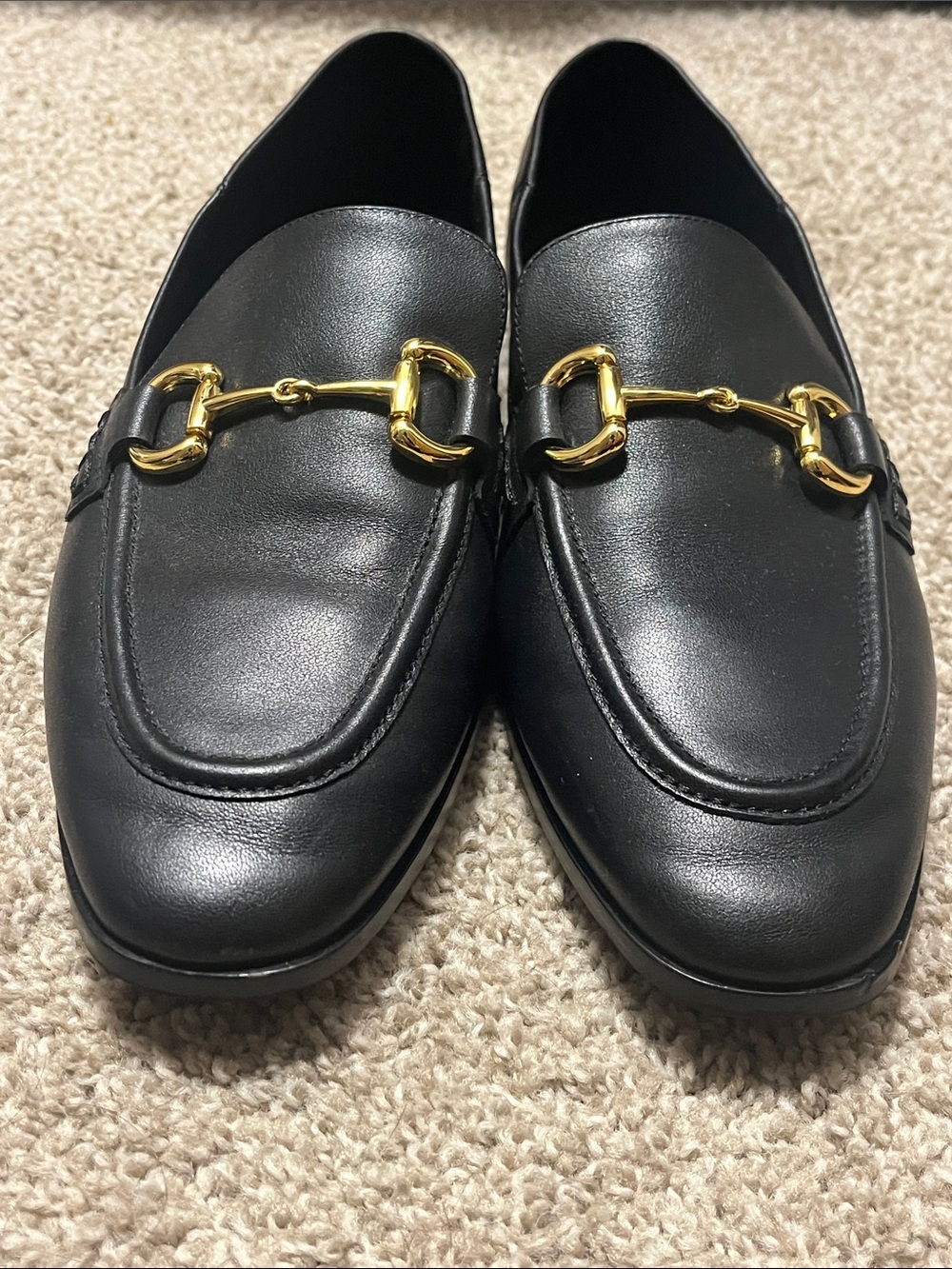 JEFFREY CAMPBELL VELVITEEN LOAFER BLACK LEATHER - Picture 9 of 10